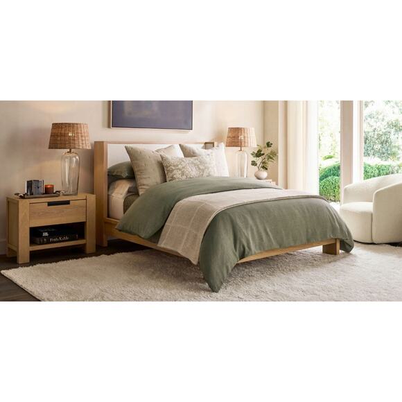 Pottery Barn Emery Linen Curtains 50" W x 84" L Light Filtering Pair 2 Ivory - Picture 3 of 13